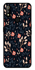 Floral Pattern Metal Mobile Case for Realme 3   (Design No -10)