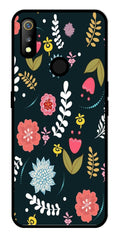 Floral Pattern2 Metal Mobile Case for Realme 3   (Design No -12)