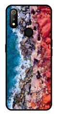 Sea Shore Metal Mobile Case for Realme 3   (Design No -18)