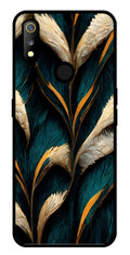 Feathers Metal Mobile Case for Realme 3   (Design No -30)