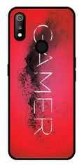 Gamer Pattern Metal Mobile Case for Realme 3   (Design No -41)