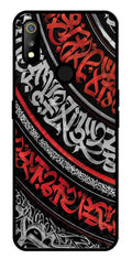 Qalander Art Metal Mobile Case for Realme 3   (Design No -49)
