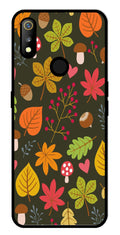 Leaves Design Metal Mobile Case for Realme 3   (Design No -51)