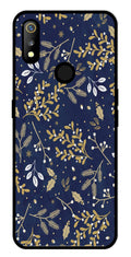 Floral Pattern  Metal Mobile Case for Realme 3   (Design No -52)