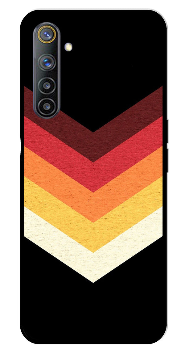 MultiColor Arrow Metal Mobile Case for Realme 6   (Design No -04)