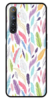 Colorful Feathers Metal Mobile Case for Realme 6