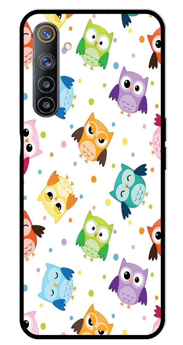 Owls Pattern Metal Mobile Case for Realme 6   (Design No -20)