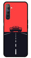 Car Lover Metal Mobile Case for Realme 6   (Design No -21)