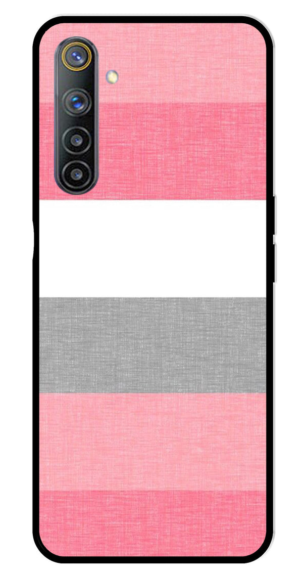 Pink Pattern Metal Mobile Case for Realme 6   (Design No -23)