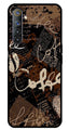 Coffee Pattern Metal Mobile Case for Realme 6   (Design No -37)