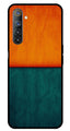 Orange Green Pattern Metal Mobile Case for Realme 6   (Design No -45)
