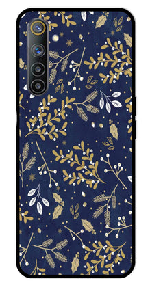 Floral Pattern  Metal Mobile Case for Realme 6