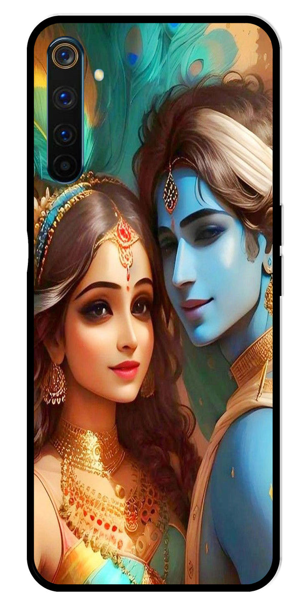 Lord Radha Krishna Metal Mobile Case for Realme 6 Pro   (Design No -01)