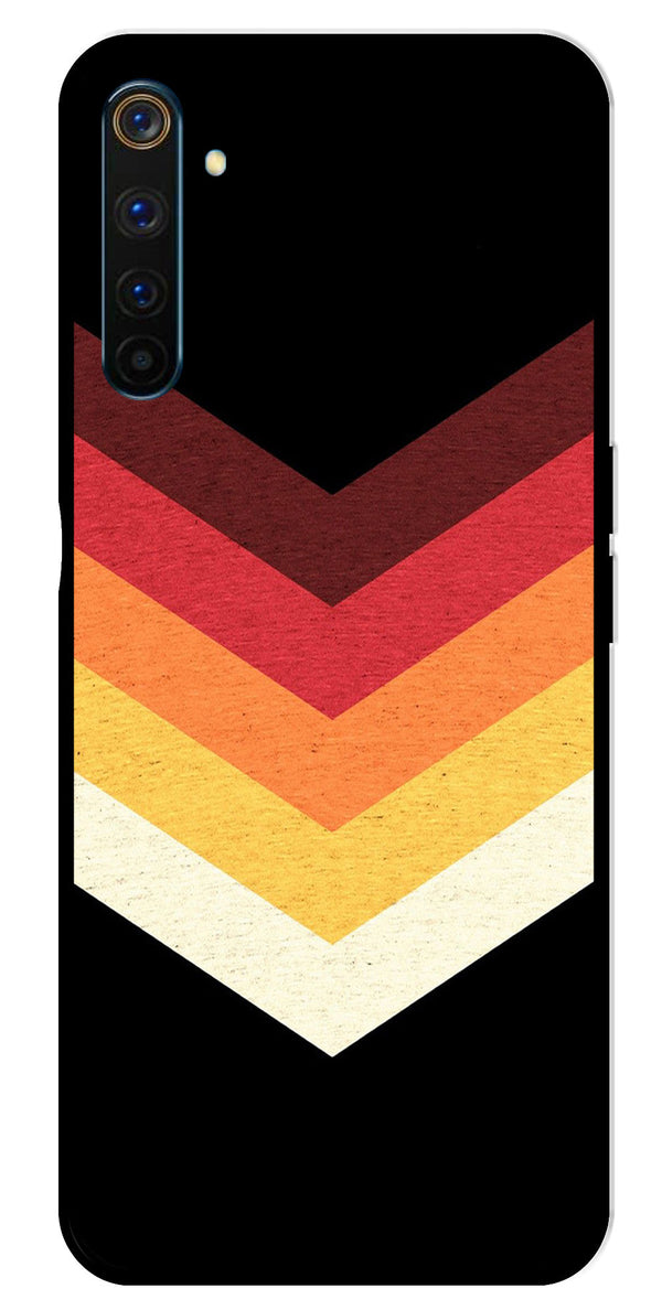 MultiColor Arrow Metal Mobile Case for Realme 6 Pro   (Design No -04)