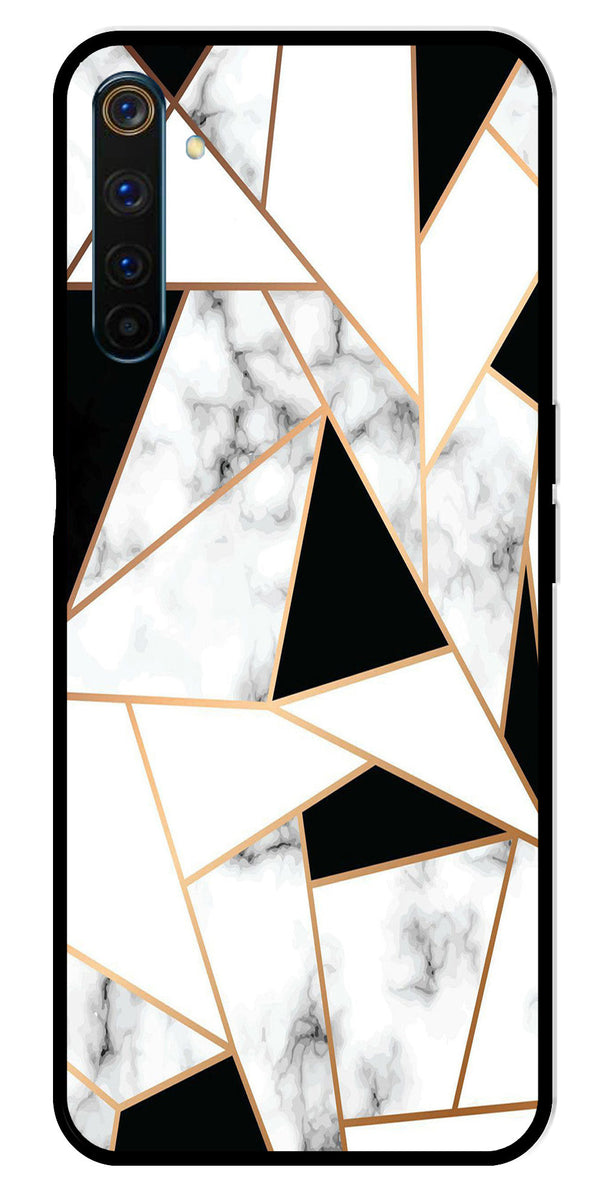 Marble Design2 Metal Mobile Case for Realme 6 Pro   (Design No -08)