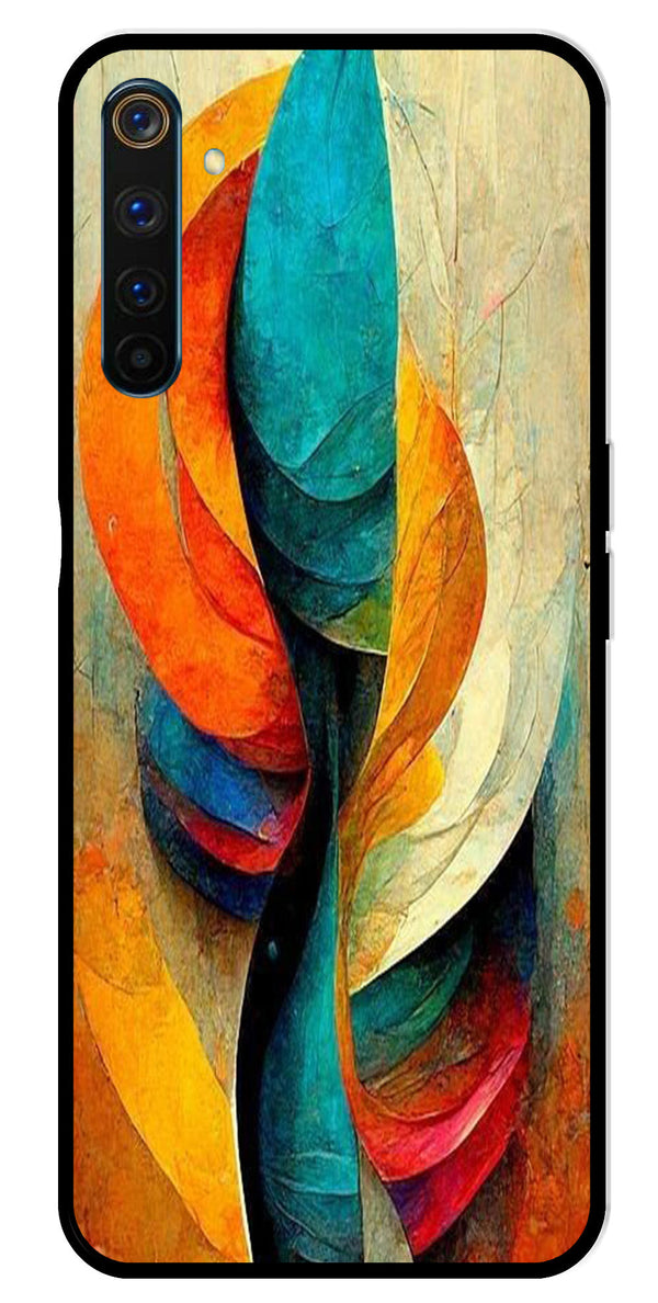Modern Art Metal Mobile Case for Realme 6 Pro   (Design No -11)