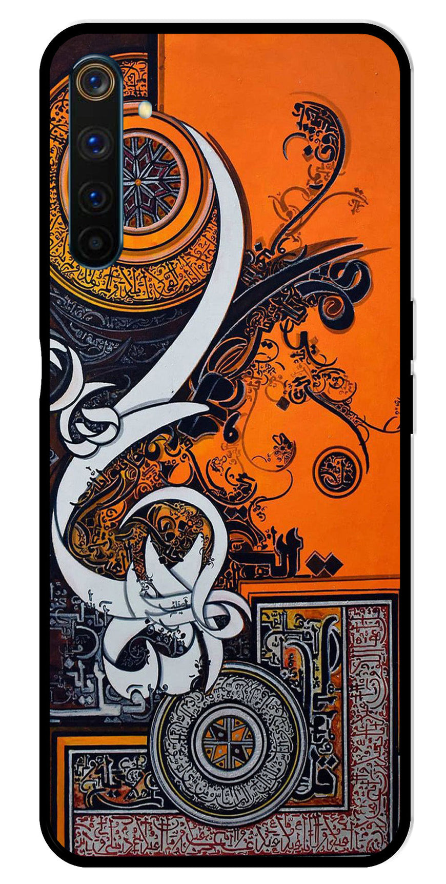 Qalander Art Metal Mobile Case for Realme 6 Pro   (Design No -16)