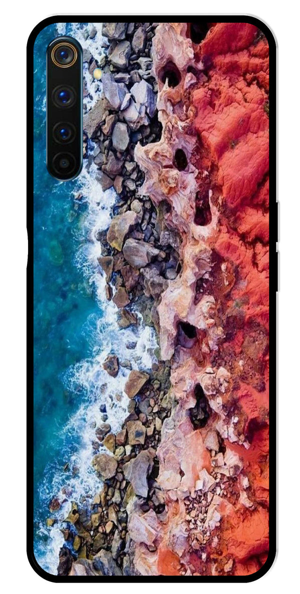 Sea Shore Metal Mobile Case for Realme 6 Pro   (Design No -18)