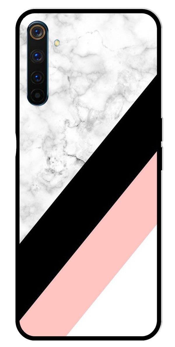 Marble Design Metal Mobile Case for Realme 6 Pro   (Design No -24)