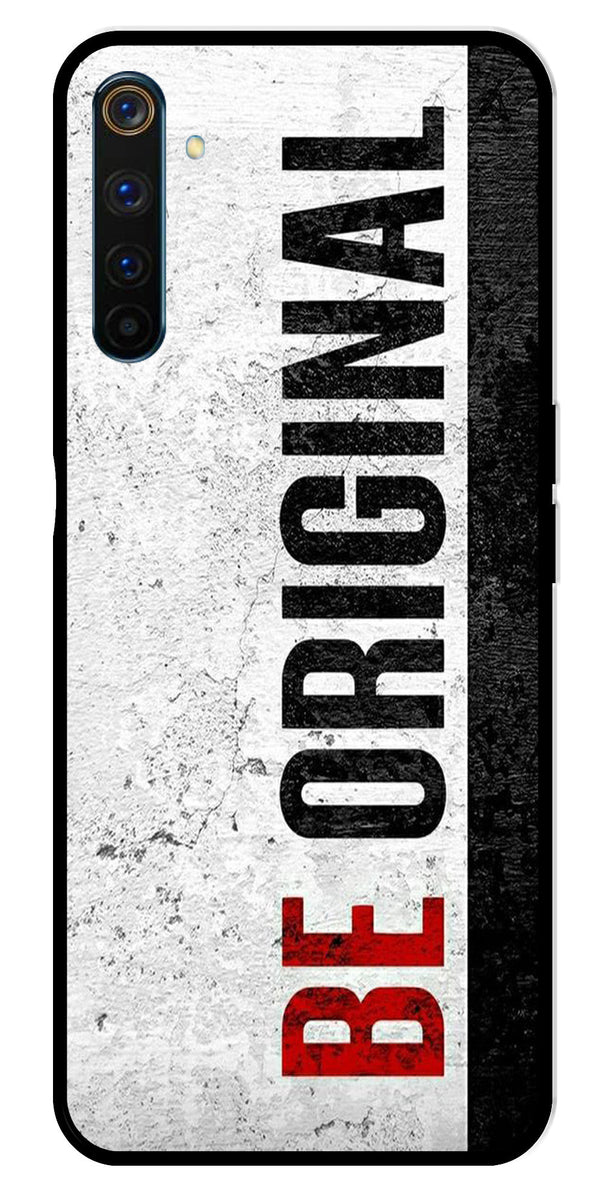 Be Original Metal Mobile Case for Realme 6 Pro   (Design No -38)