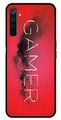 Gamer Pattern Metal Mobile Case for Realme 6 Pro   (Design No -41)