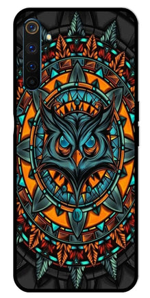 Owl Pattern Metal Mobile Case for Realme 6 Pro