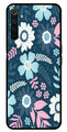 Flower Leaves Design Metal Mobile Case for Realme 6 Pro   (Design No -50)