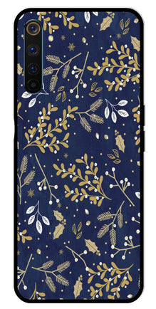Floral Pattern  Metal Mobile Case for Realme 6 Pro