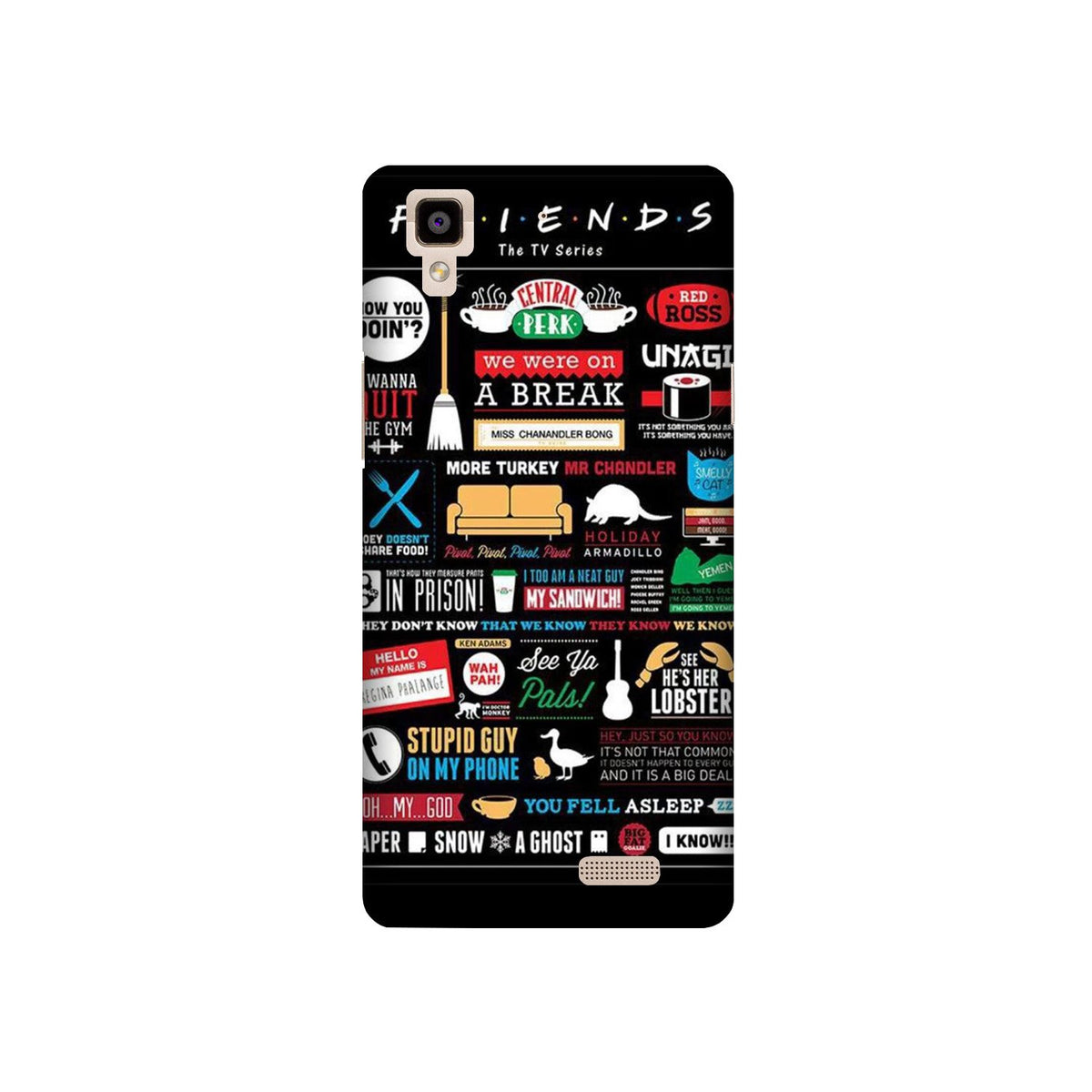 Friends Case for Oppo R7  (Design - 145)