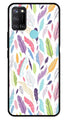 Colorful Feathers Metal Mobile Case for Realme C17   (Design No -06)
