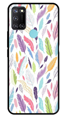 Colorful Feathers Metal Mobile Case for Realme 7i