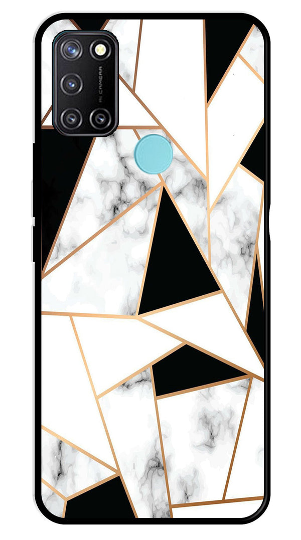 Marble Design2 Metal Mobile Case for Realme 7i   (Design No -08)
