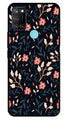 Floral Pattern Metal Mobile Case for Realme C17   (Design No -10)
