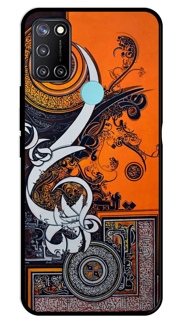 Qalander Art Metal Mobile Case for Realme 7i   (Design No -16)