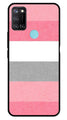 Pink Pattern Metal Mobile Case for Realme C17   (Design No -23)