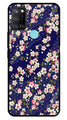 Flower Design Metal Mobile Case for Realme C17   (Design No -25)