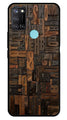 Alphabets Metal Mobile Case for Realme 7i   (Design No -32)