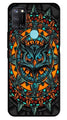 Owl Pattern Metal Mobile Case for Realme 7i   (Design No -42)
