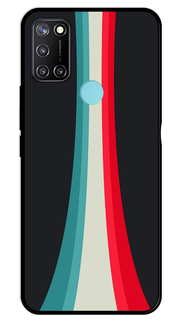 Modern Art Colorful Metal Mobile Case for Realme 7i   (Design No -48)