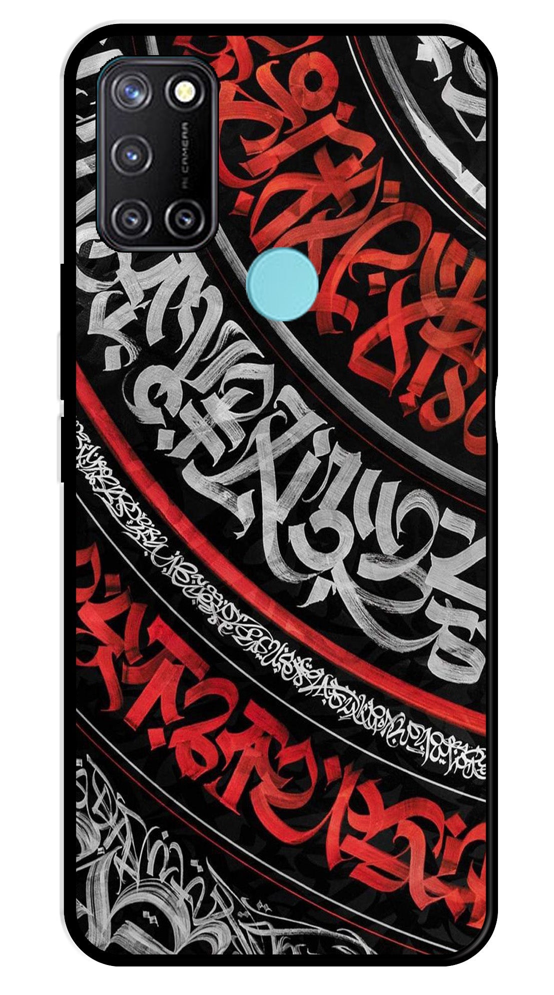 Qalander Art Metal Mobile Case for Realme C17   (Design No -49)