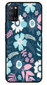 Flower Leaves Design Metal Mobile Case for Realme C17   (Design No -50)