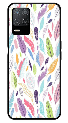 Colorful Feathers Metal Mobile Case for Realme 8 5G