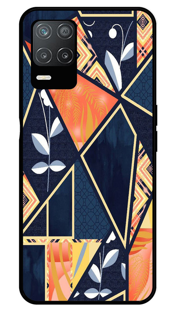 Marble Design Metal Mobile Case for Realme 8 5G   (Design No -07)