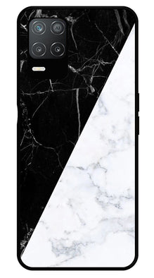 Black White Marble Design Metal Mobile Case for Realme Narzo 30 5G