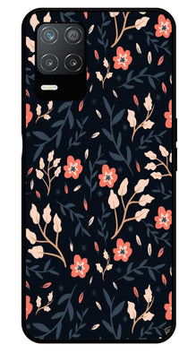 Floral Pattern Metal Mobile Case for Realme Narzo 30 5G