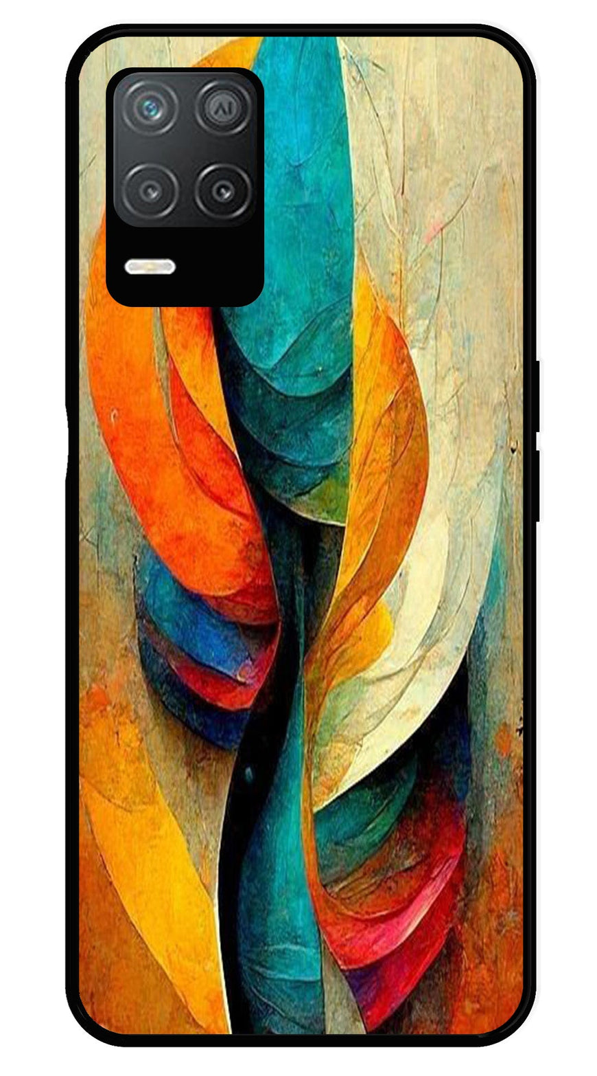 Modern Art Metal Mobile Case for Realme 8 5G   (Design No -11)
