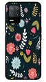 Floral Pattern2 Metal Mobile Case for Realme 8 5G   (Design No -12)