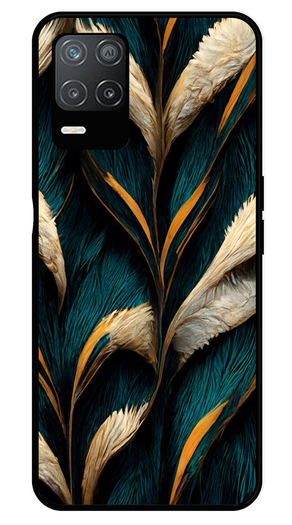 Feathers Metal Mobile Case for Realme 8 5G   (Design No -30)