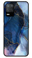 Blue Marble Metal Mobile Case for Realme 8 5G   (Design No -34)