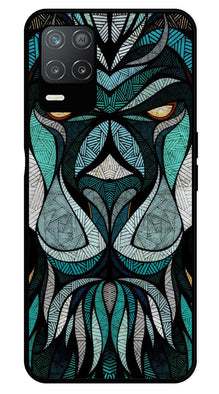 Lion Pattern Metal Mobile Case for Realme 8 5G